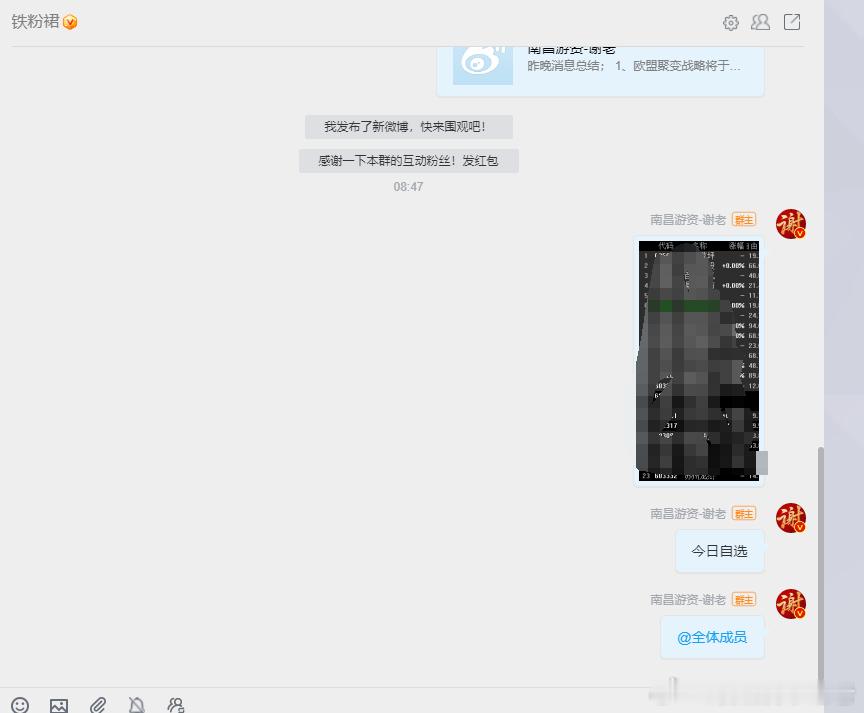 今日自选已经分享[耶] ​​​
