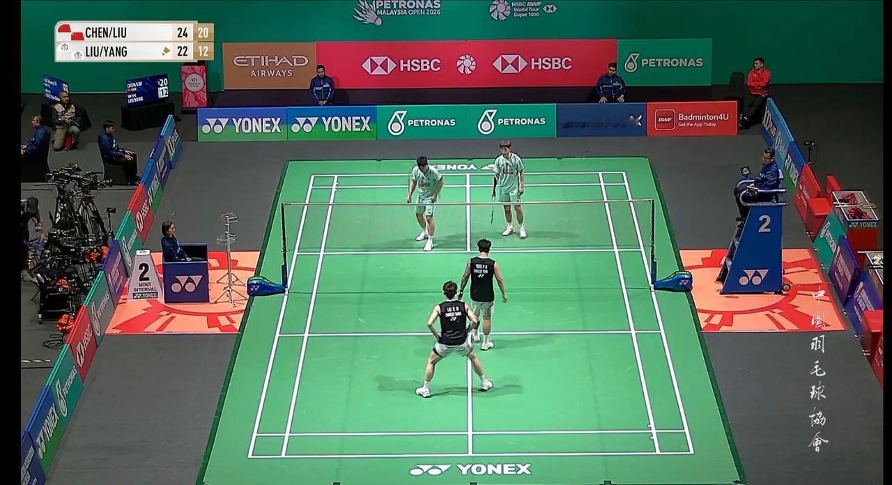 我的今日状态：😁轻松愉快
我这里的天气：🌤️多云
国羽男双陈旭君/刘阳首轮晋