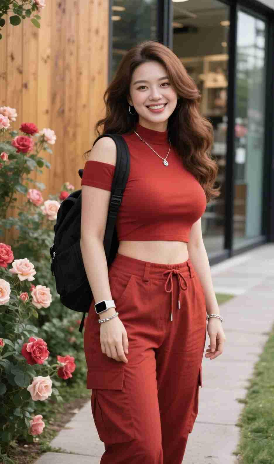 我的今日状态：😁轻松愉快
我这里的天气：☀️晴天
《赤焰与玫瑰》
 
风把玫瑰