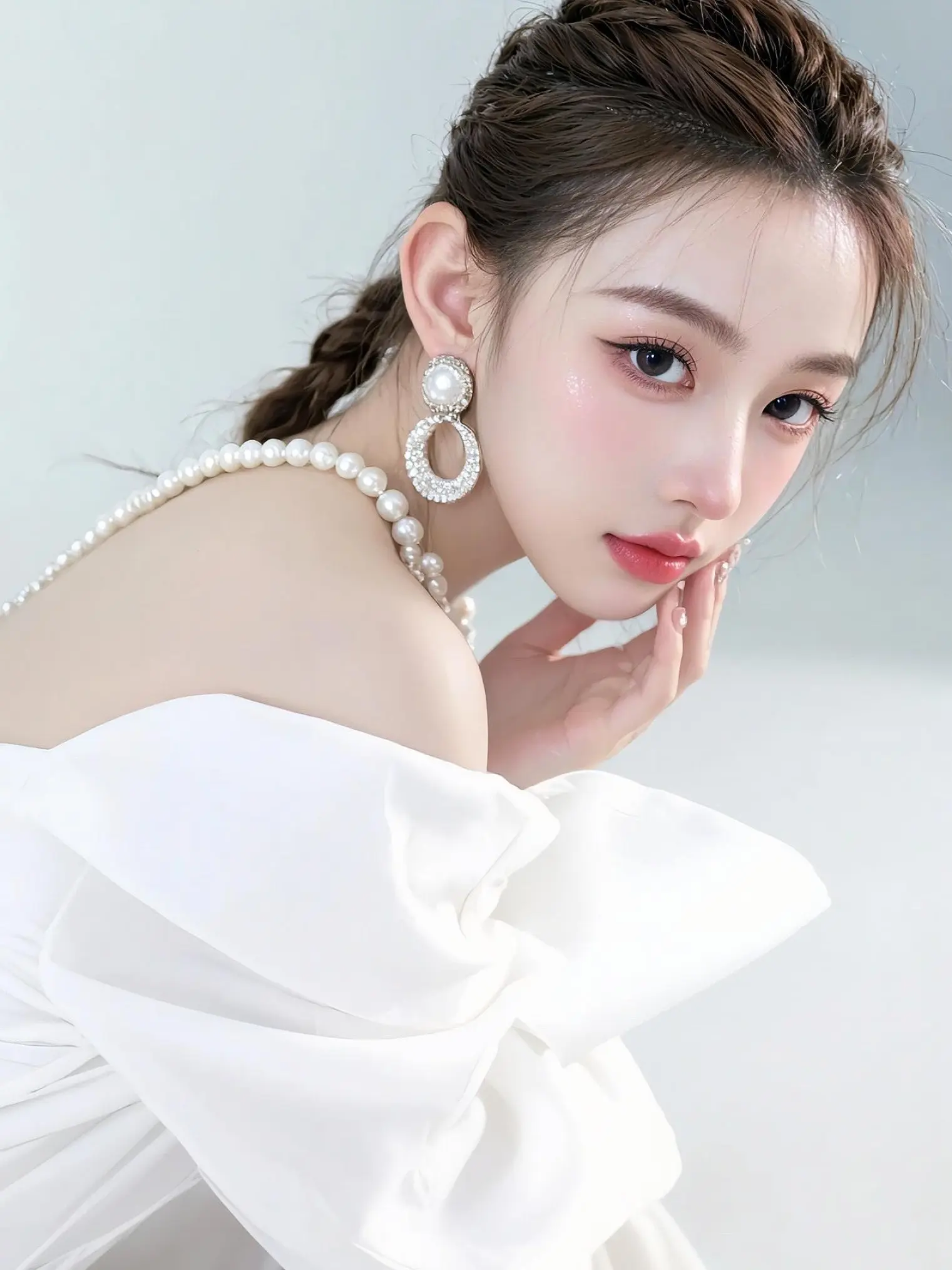 珍珠冷艳写真 ai创作