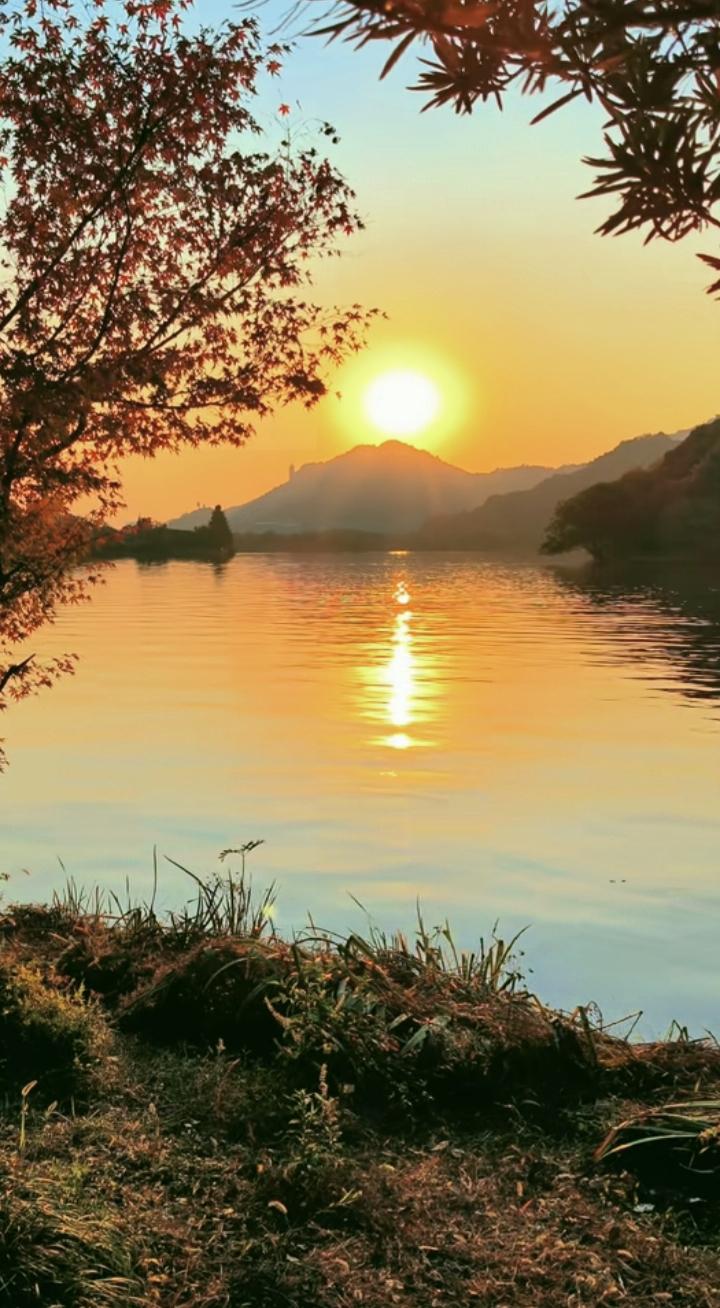 “夕阳无限好”，这话真是一点不假。6月14日郯城县马头镇夕阳西下红满天，那场景简