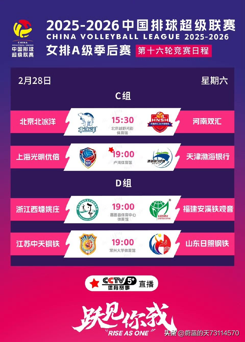 [玫瑰][玫瑰]女排联赛A级季后赛第二轮今天战罢，战报及积分榜排名如下：
一，A