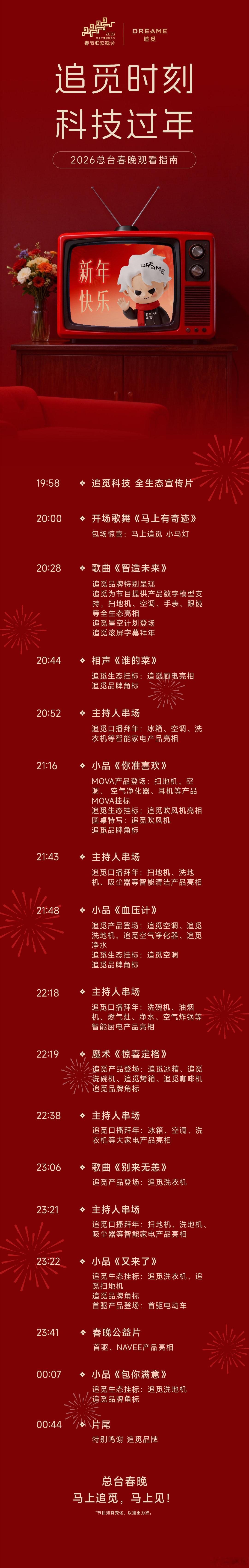 追觅这是在春晚全方位植入啊追觅全场景生态亮相春晚春晚