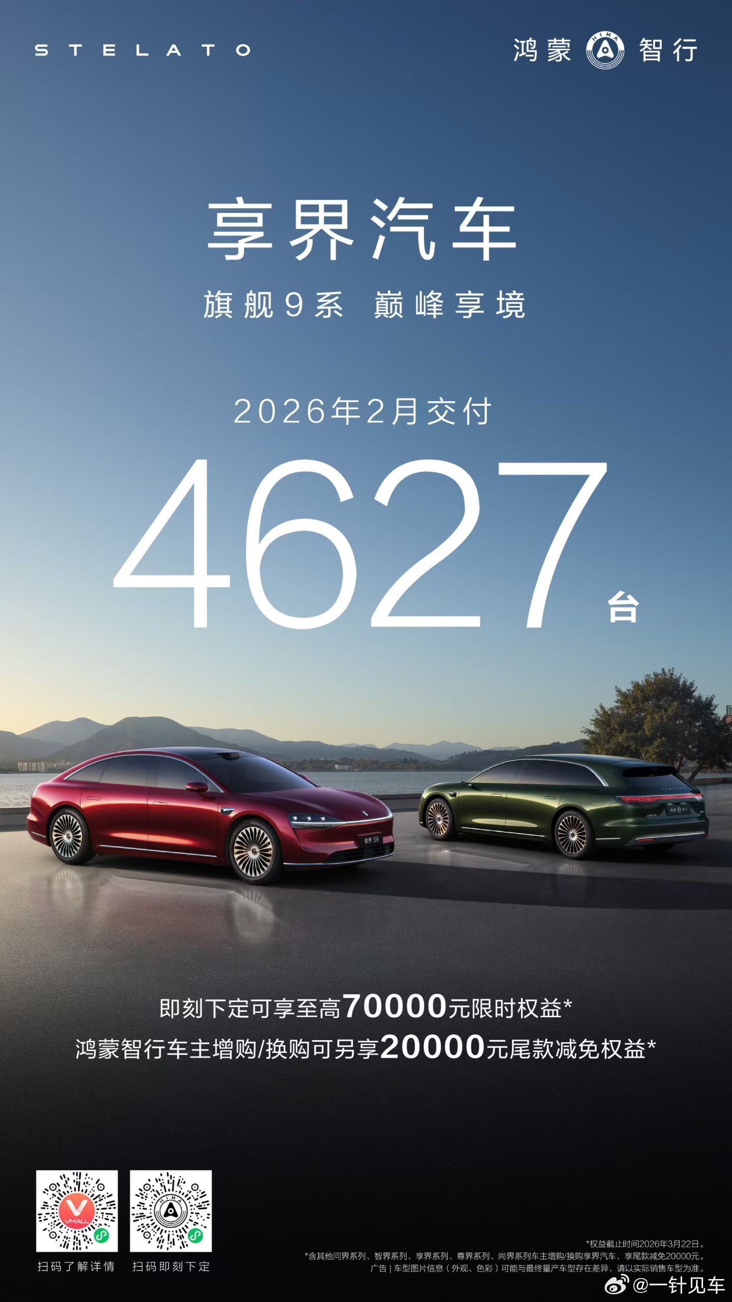 享界2月份交付量4627台，春节这个成绩很强了，作为S9T车主很欣慰1-2月共交