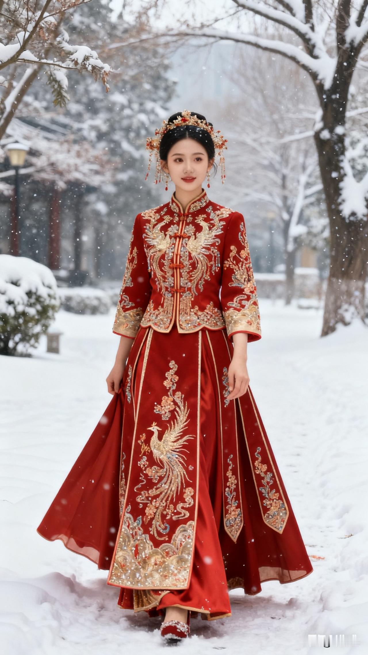 [微风][彩虹]新娘寒冬穿婚纱冻得直发抖，公公暖心脱棉袄披上！讲究辈分边界感，暖