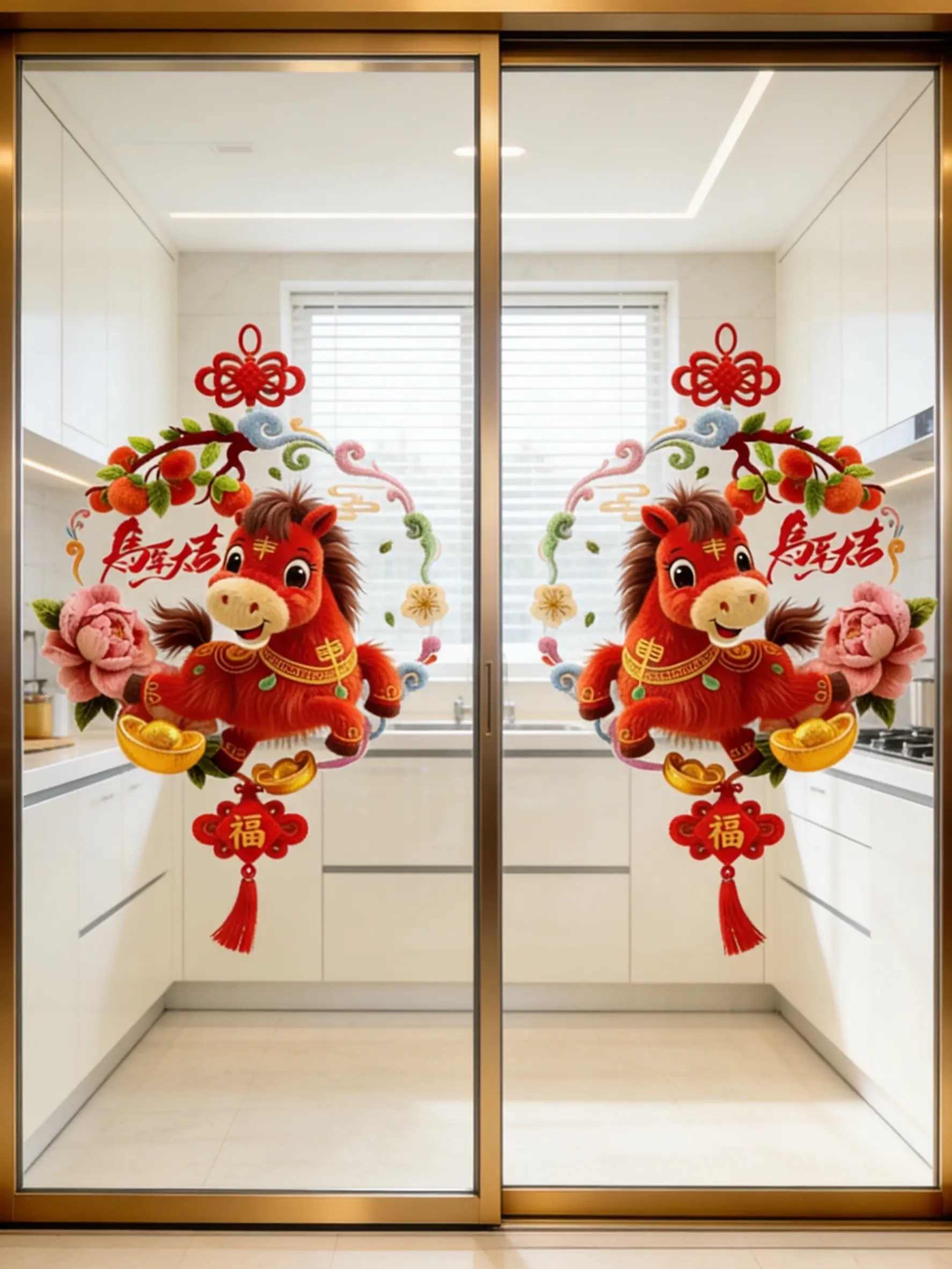 窗花 窗花贴 新年氛围感 马年大吉 家居好物