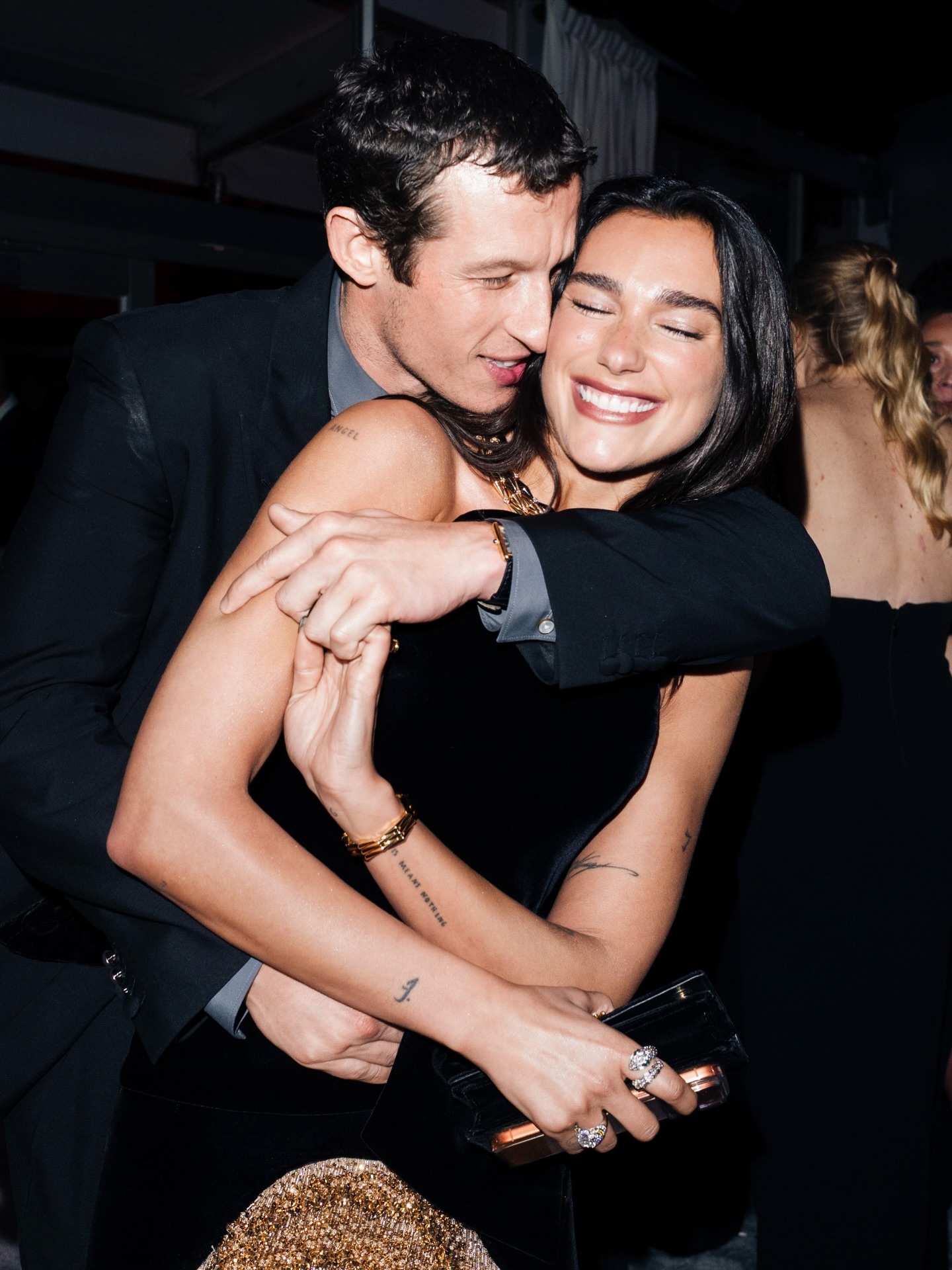 一些名利场奥斯卡派对场内的情侣或者CP合影 