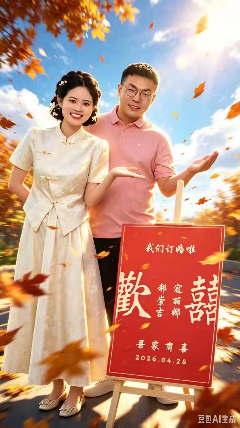 24年相识 25年相爱 26年订婚结婚 遇到对的人，一切都会变得很顺利
