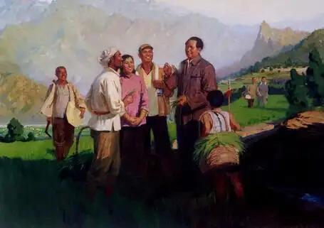 ＃红色文化＃
宣传画欣赏：
  《毛主席领导咱打江山》