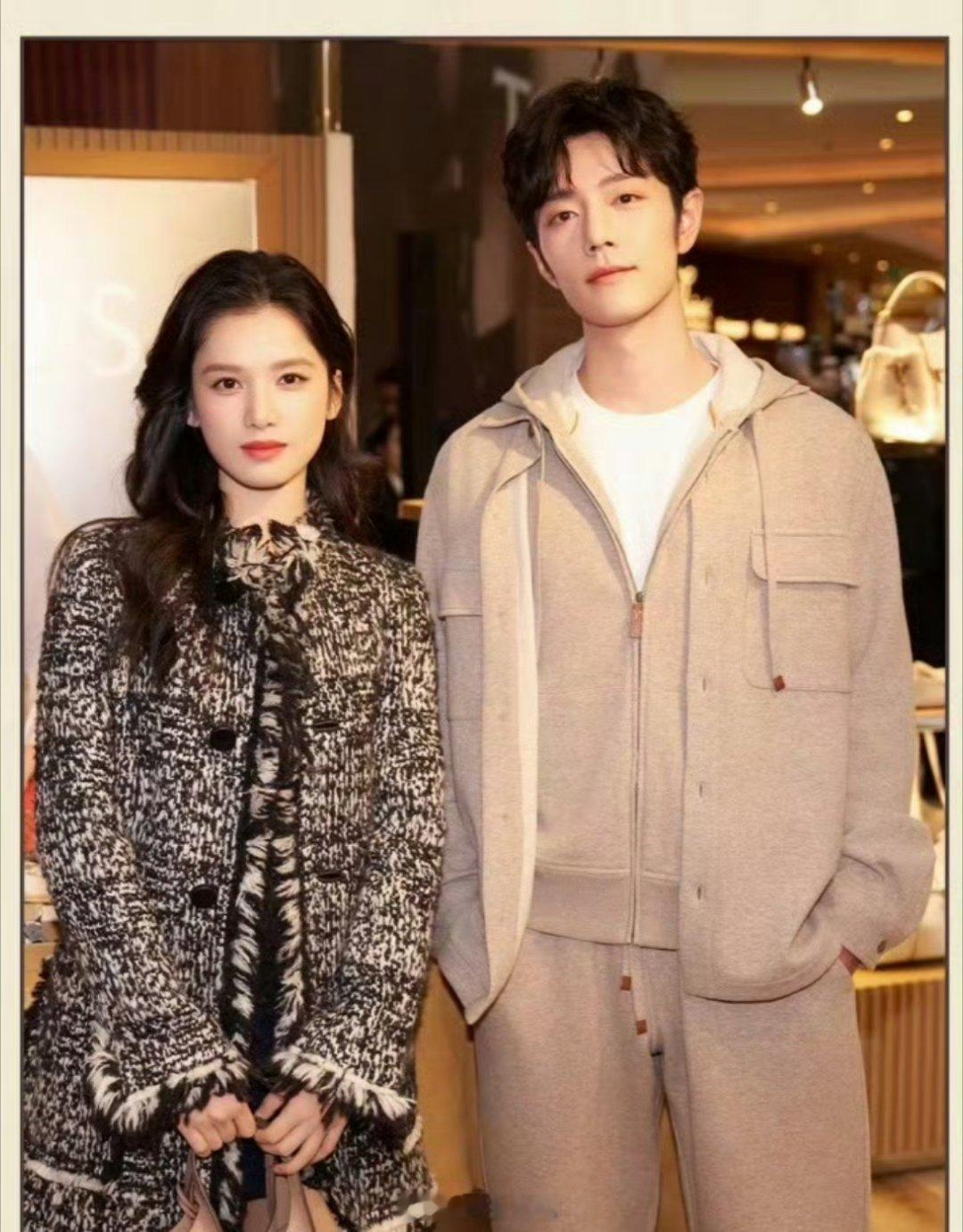 哇哦，肖战跟张婧仪的最新合照，两位都是骨相出奇优秀的代表啊，之前还合作过《藏海传