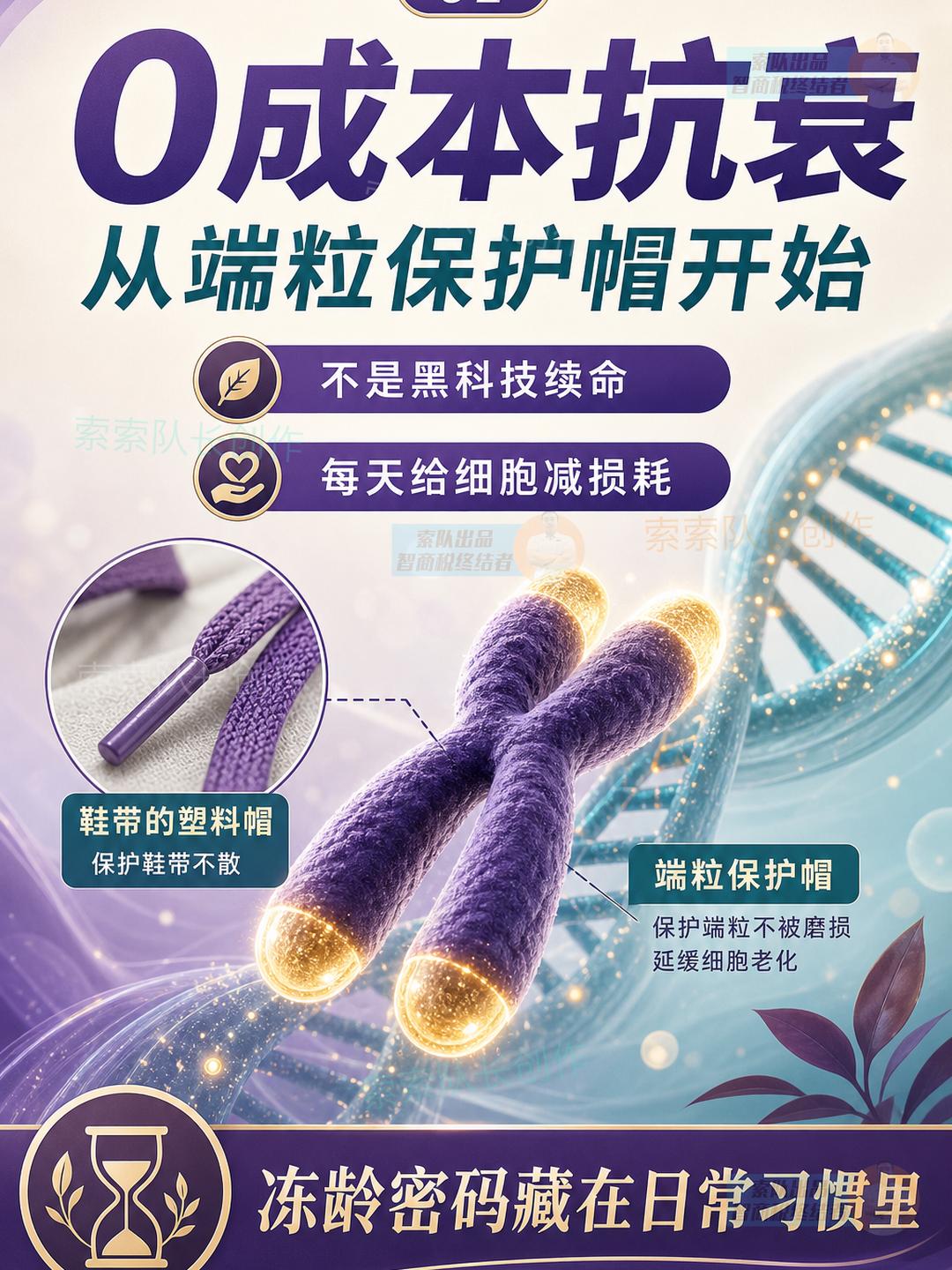 5招0成本逆龄，一学就会，抗老延寿！

低头看一下你鞋带的末端，是不是有一个小小