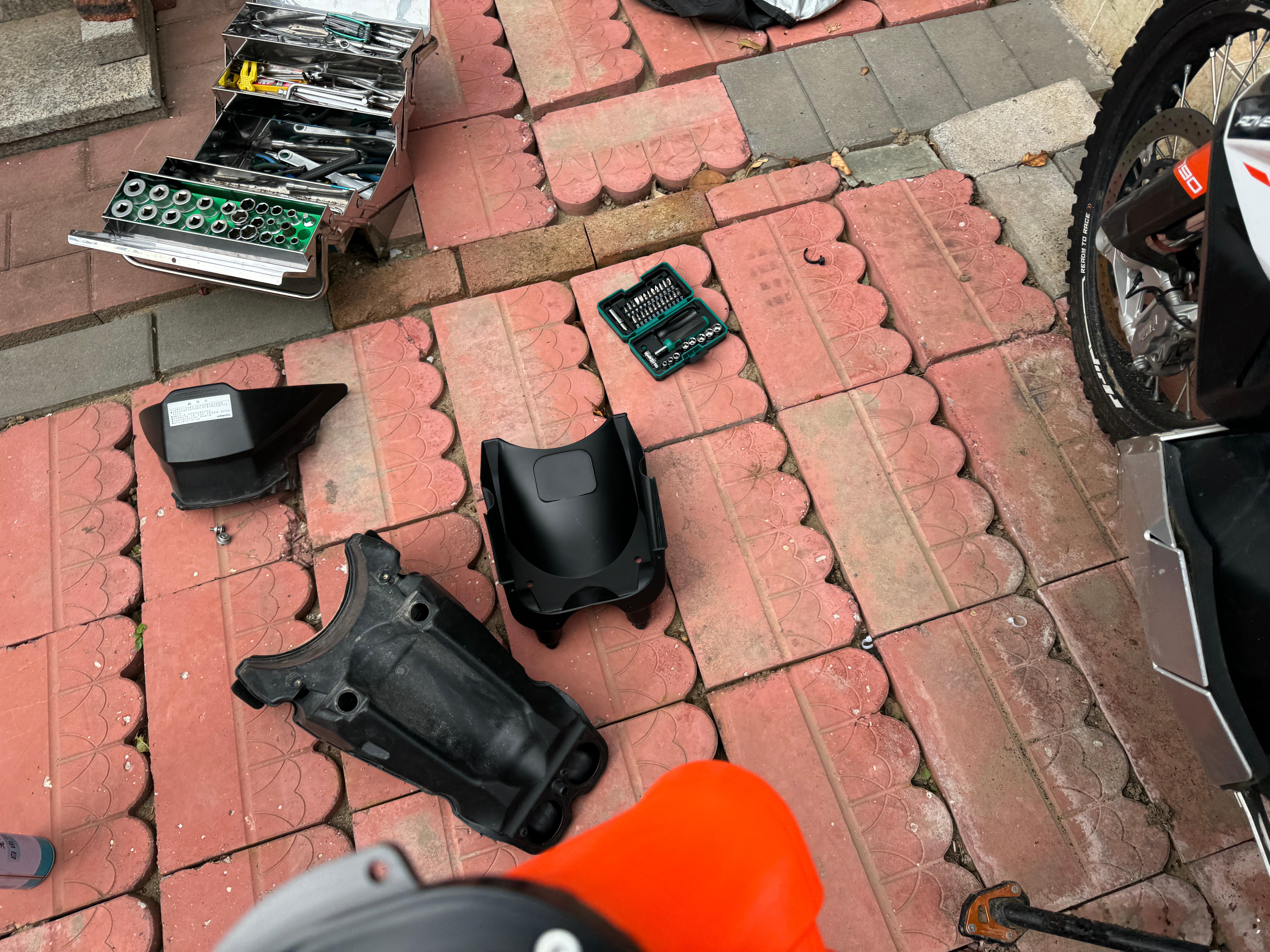 自己动手给ktm790adv r改个进气，燃油车的乐趣[doge] ​​​