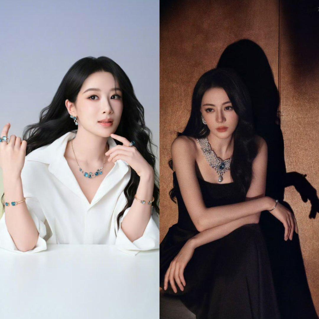 90双顶top花今日同时更新珠宝大片，金鹰视后迪丽热巴、白玉兰视后杨紫，谁才是自