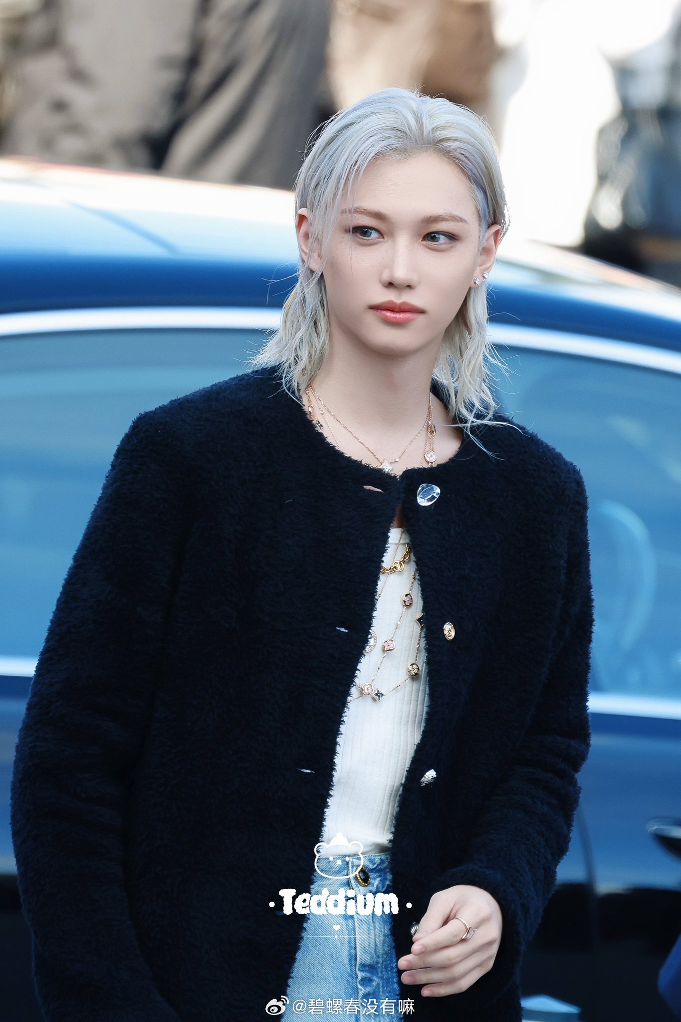 felix李龙馥亮相lv大秀你好靓啊巴黎时装周