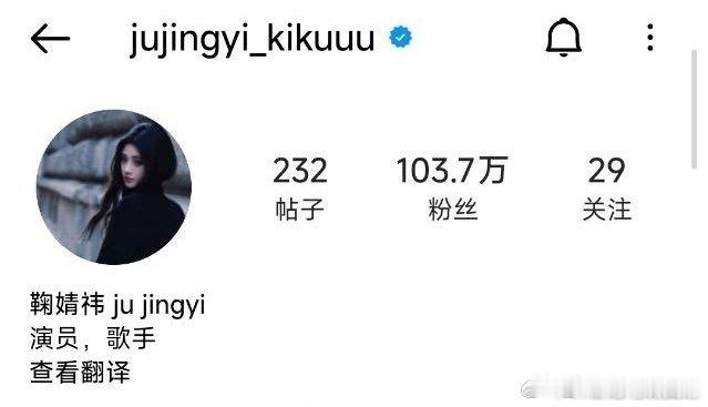 鞠婧祎的ins认证啦大美女，美美的走上国际舞台