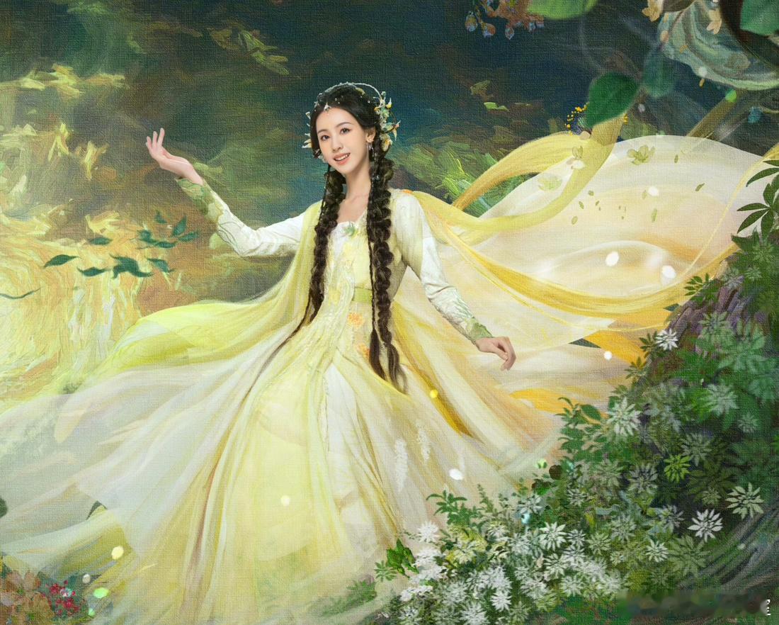 #陈都灵张凌赫狐妖采访# 陈都灵这个造型，幻视刘亦菲年轻时候 ​​​