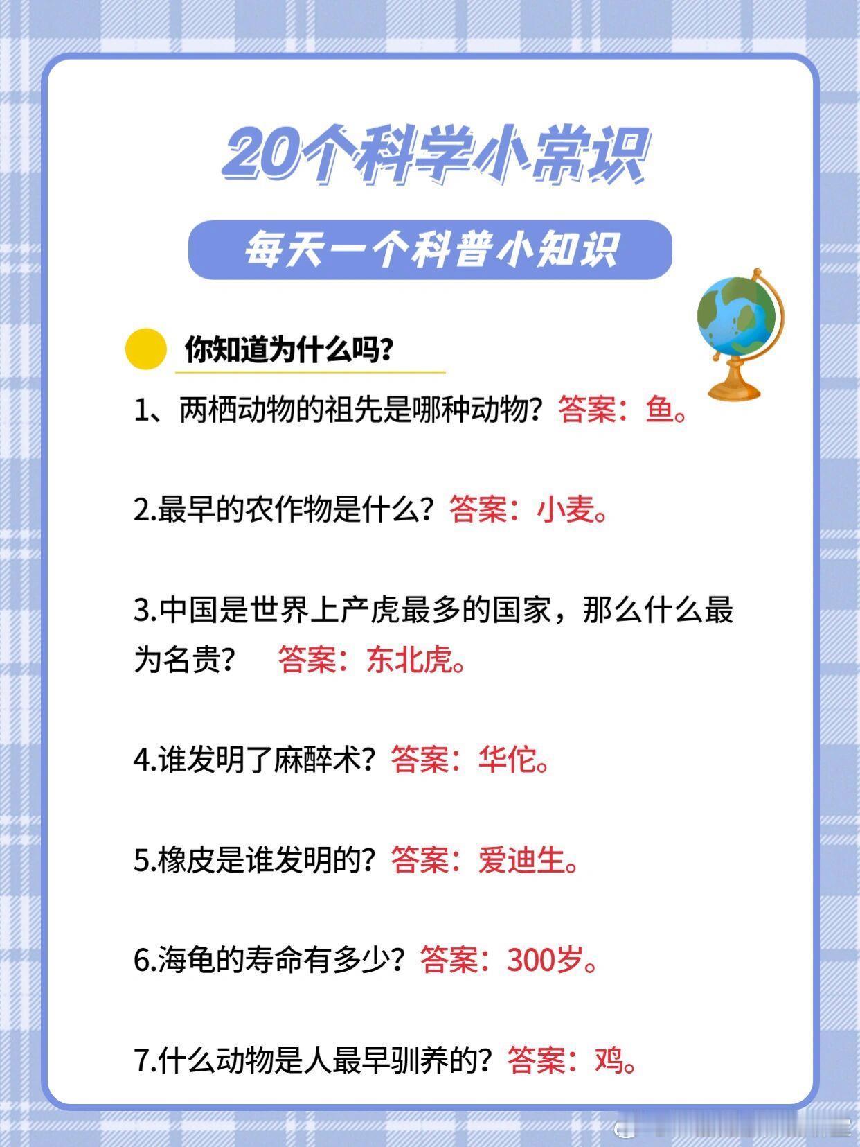 20个生活科普小知识想象力创造奇迹，满足自己的好奇心！ 