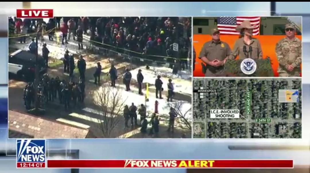 🚨 最新消息——国土安全部长克里斯蒂·诺姆就明尼阿波利斯左翼移民执法人员驾车冲