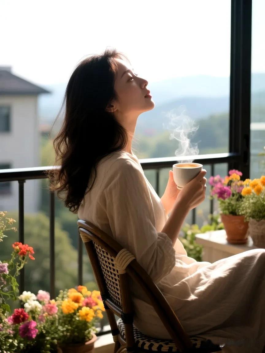 自信的她
 
女人的自信啊，并非无忧无扰，
而是心底那股，十足的底气在烧。
就算