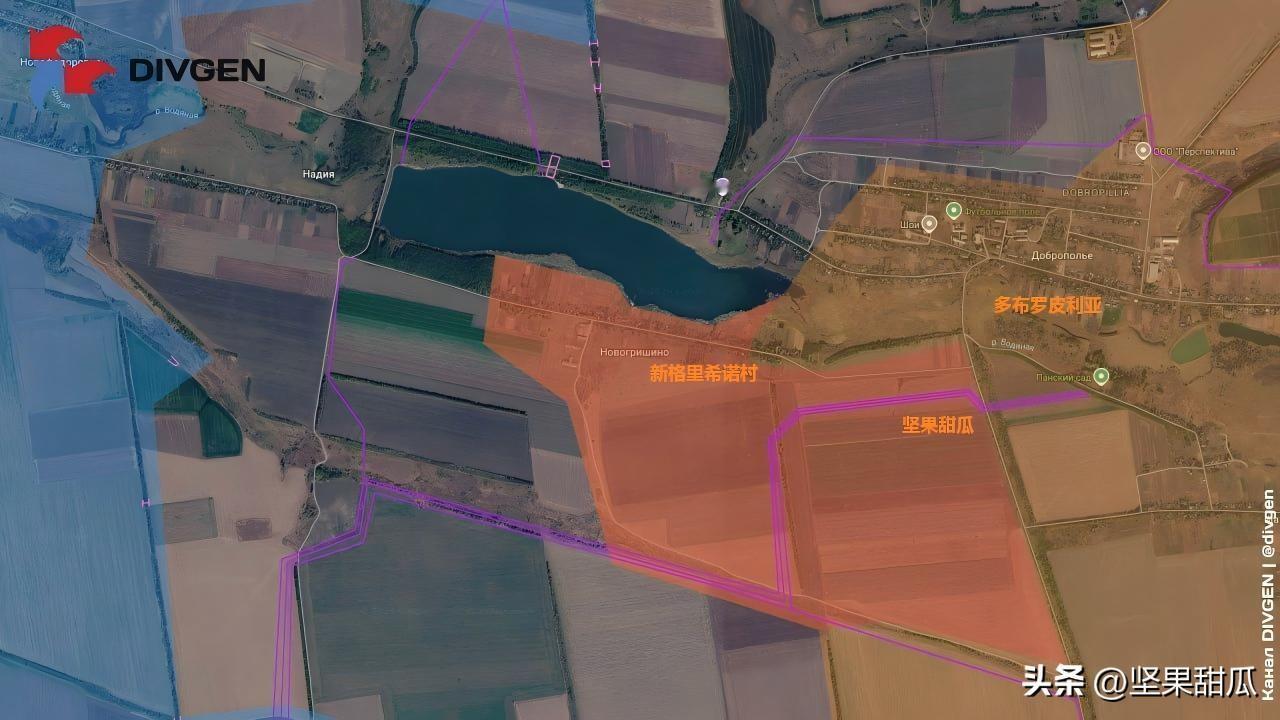 顿涅茨克州多布罗皮利亚方向，俄军中央集群拿下了多布罗皮利亚村西部的新格里希诺，这