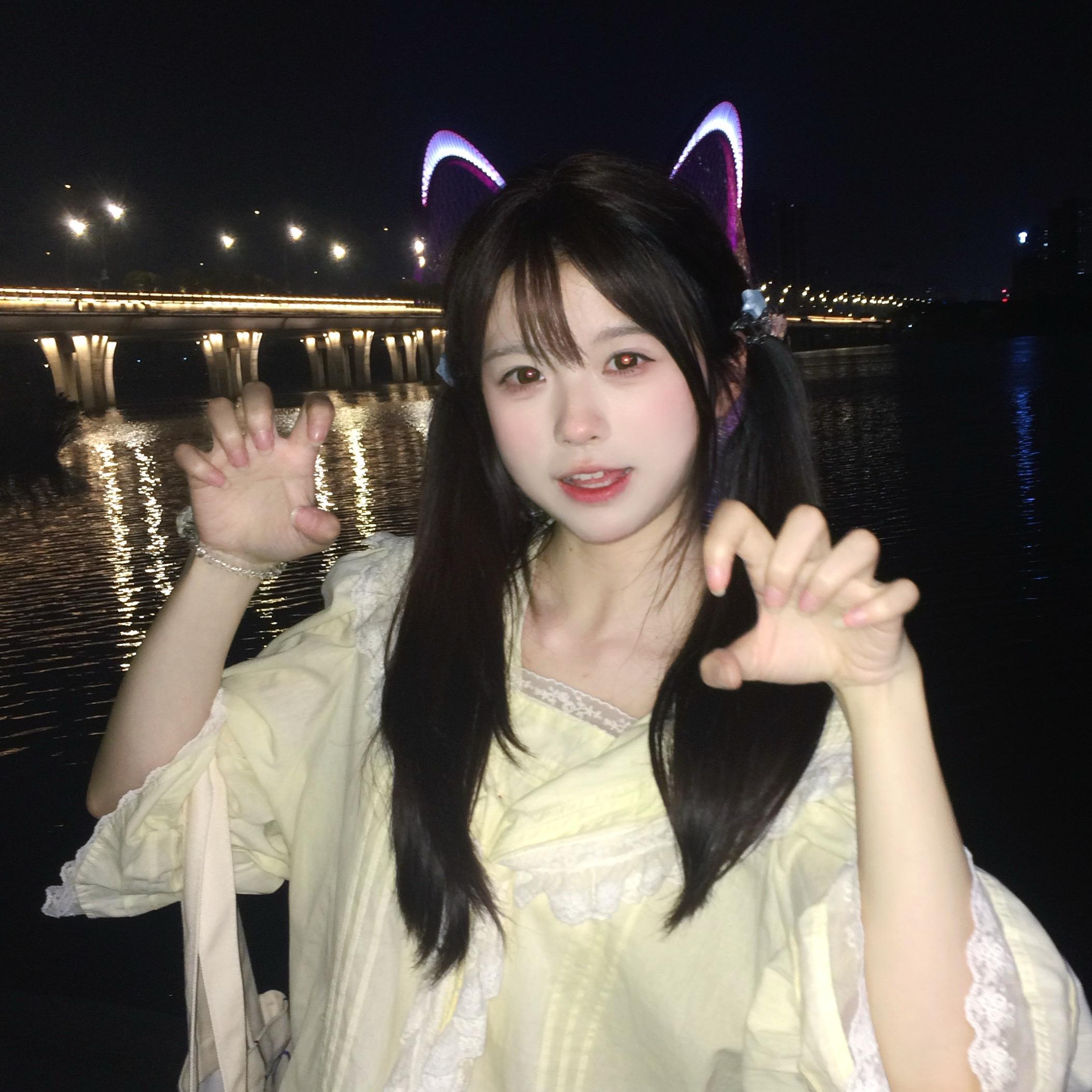 南昌的大桥好像我的小猫耳朵。