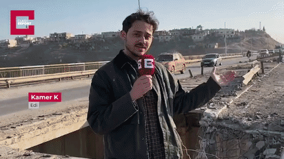 叙利亚拉斯坦大桥，现在剩下的桥梁还在通行。位于哈马和霍姆斯之间的这座桥，当时俄罗