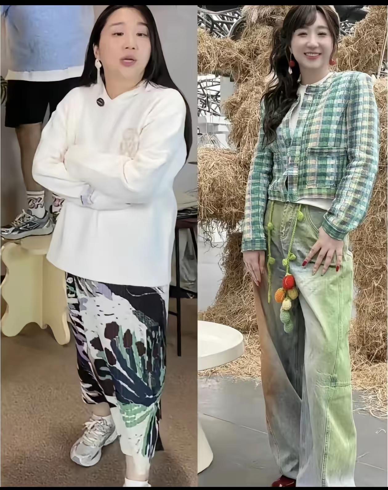 傅女士据说两年瘦了38斤身材大变样，不过脸型基本没变，就是不知道思想变没有?