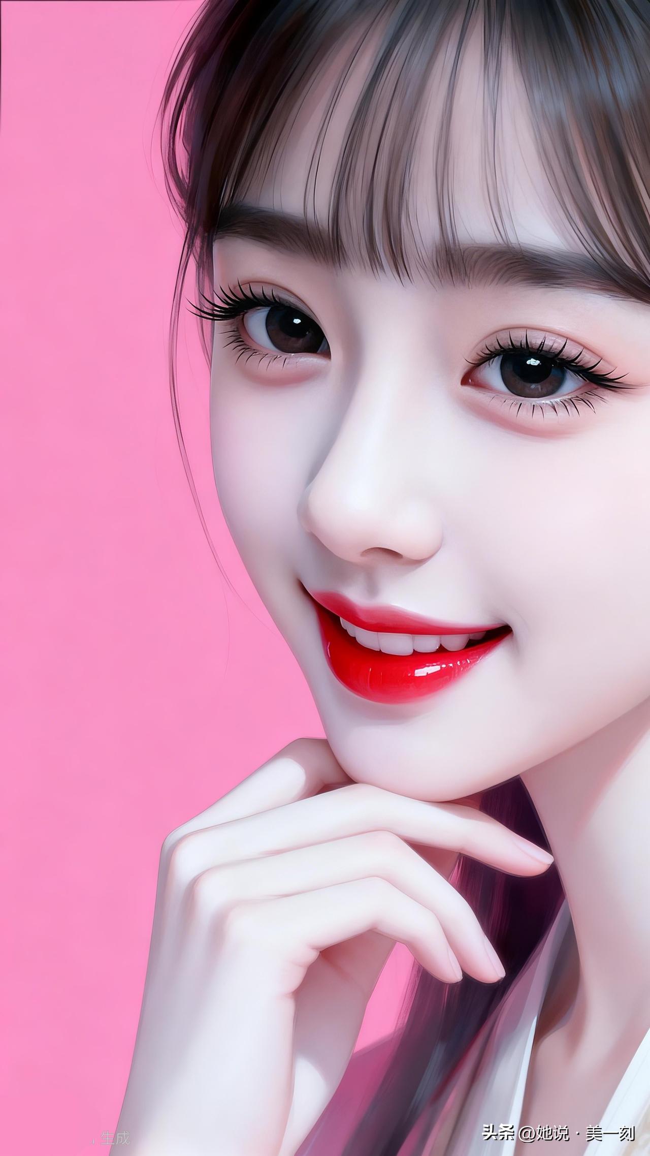 元气少女，粉嫩妆容，甜美微笑，元气满满！💖🌸什么样的女性，才是最动人的