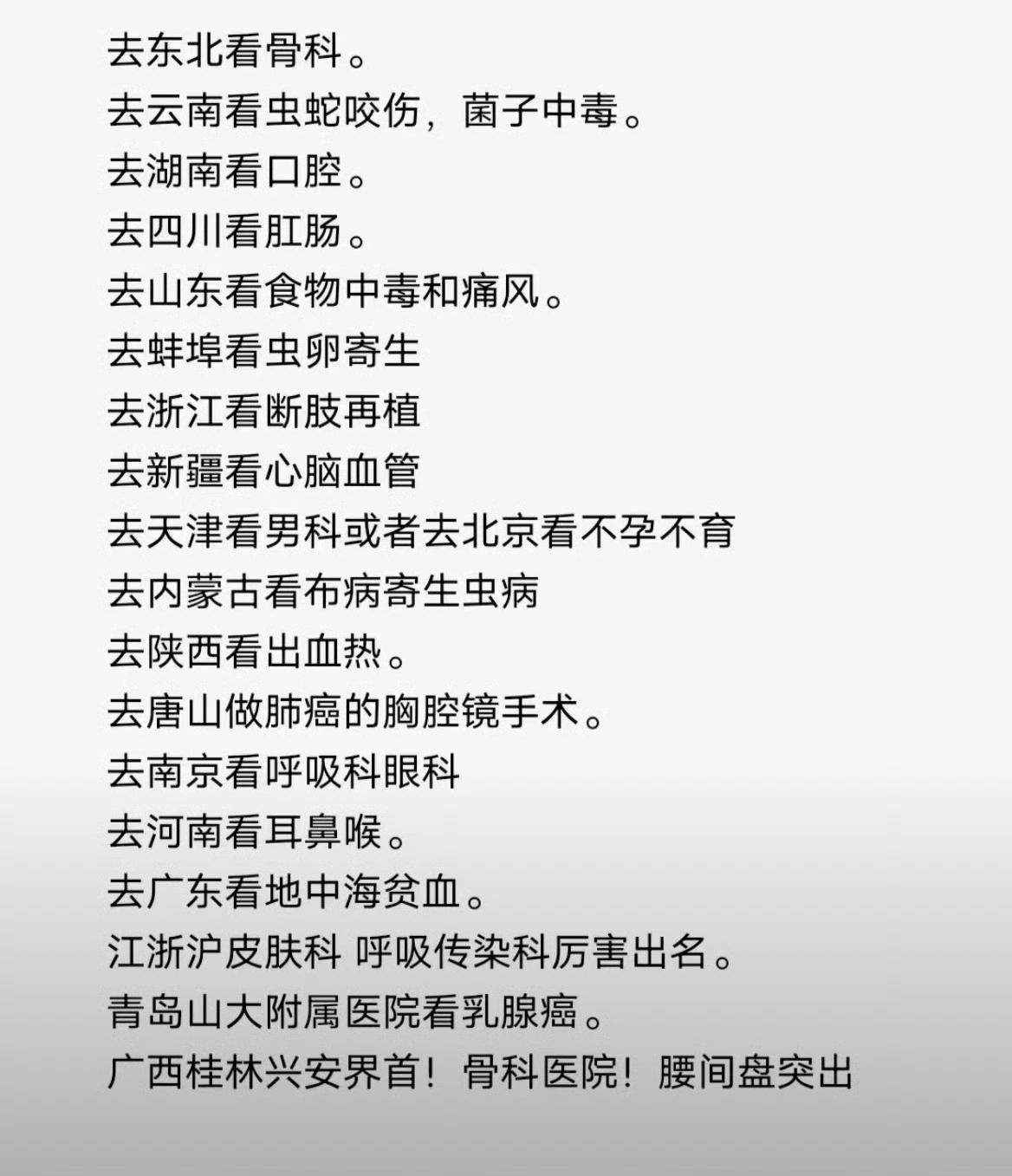 怪不得古代神医都是到处游历！原来看病也要分地域啊。

广东：地中海贫血，常见遗传