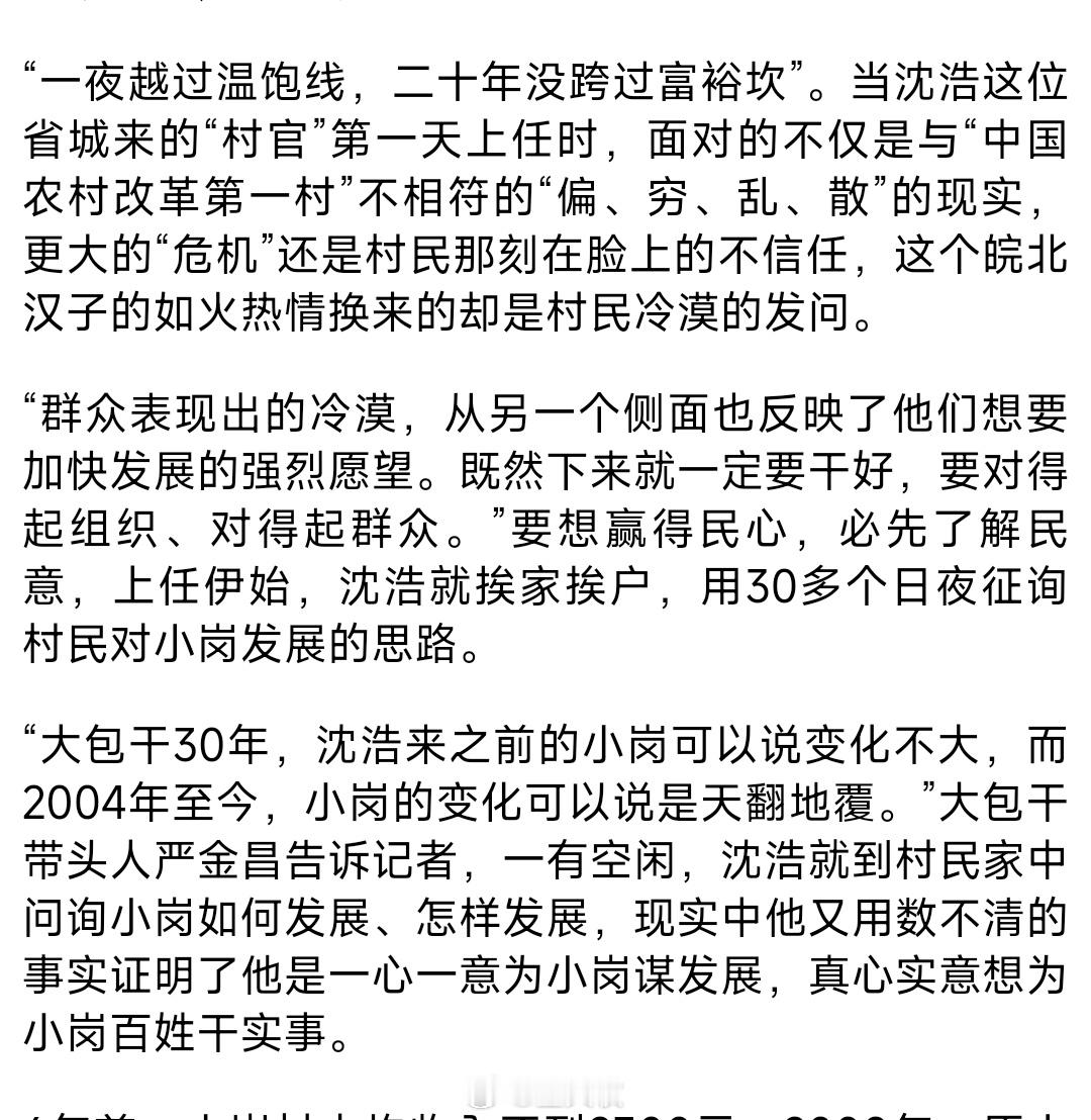 沈浩同志可惜了，工作期间还挨了几次打，后来积劳成疾累倒在此村，身后都被留在了异乡