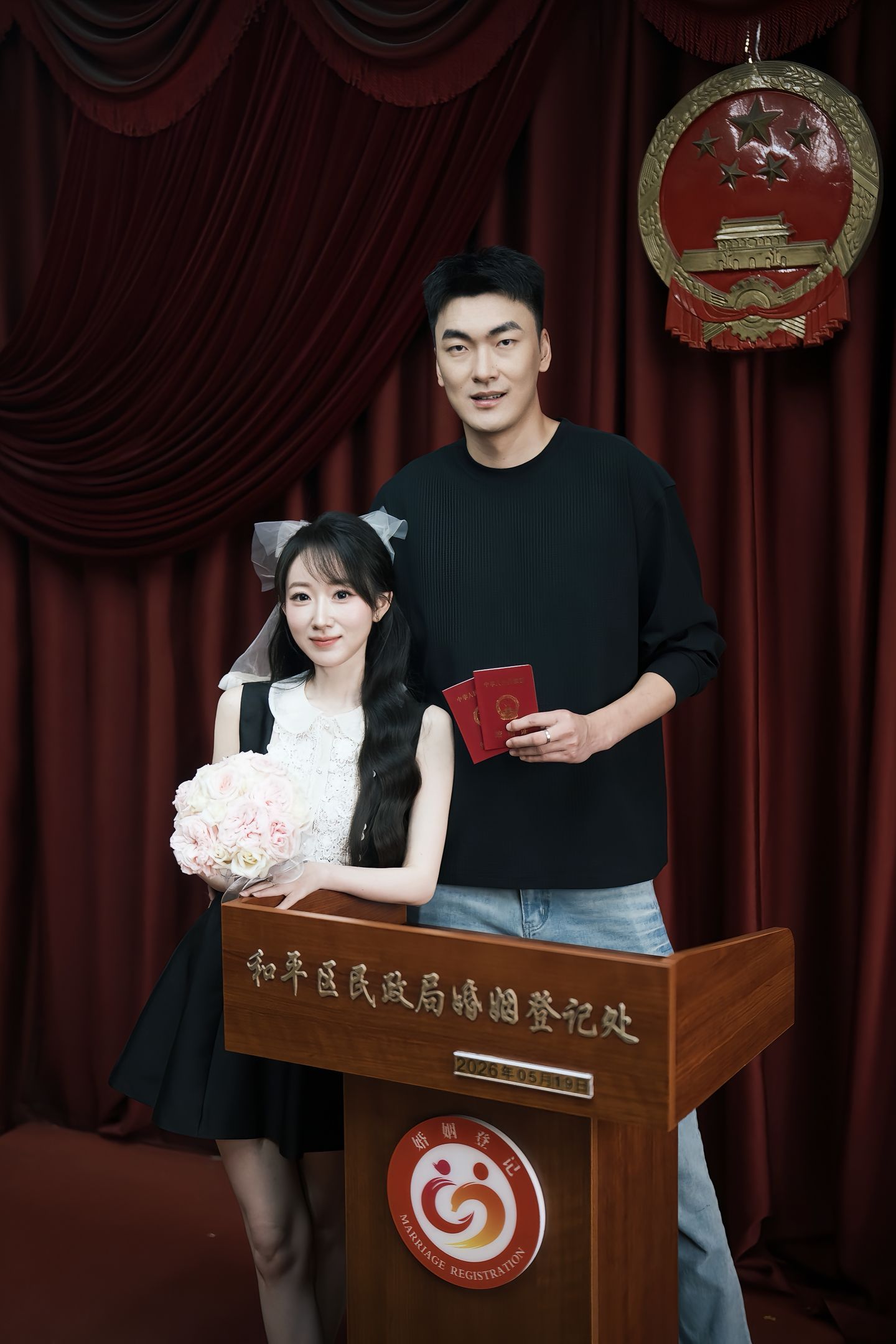 刘雁宇领证啦，勇士有G6汤，辽篮有G4雁，祝福。辽宁男篮