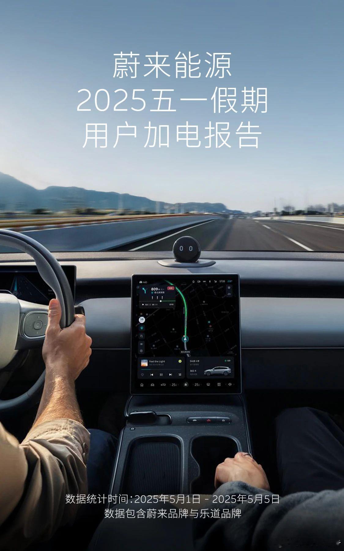 蔚来用户2025五一假期加电报告5月6日，蔚来发布用户2025五一假期加电报告，
