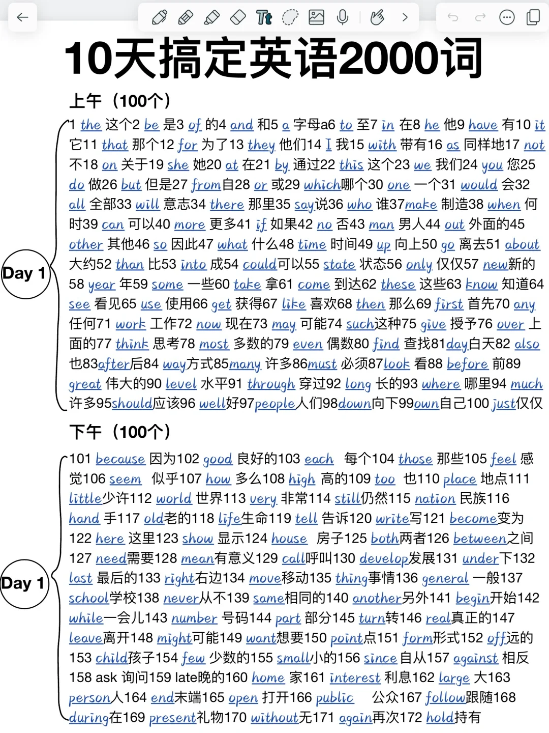 考前急救❗️10天搞定2000高频词！快速提分！