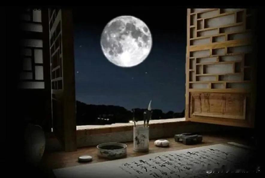 如梦令-月下眠
月窥堂屋慢慢行，我追月光思潮涌。蟋蟀叫声惊，节奏清晰有七种。大笑