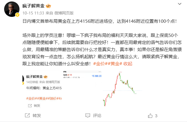本周四10.15号博文操作笔记，部署4单，合计拿下520点！！！     1黄金