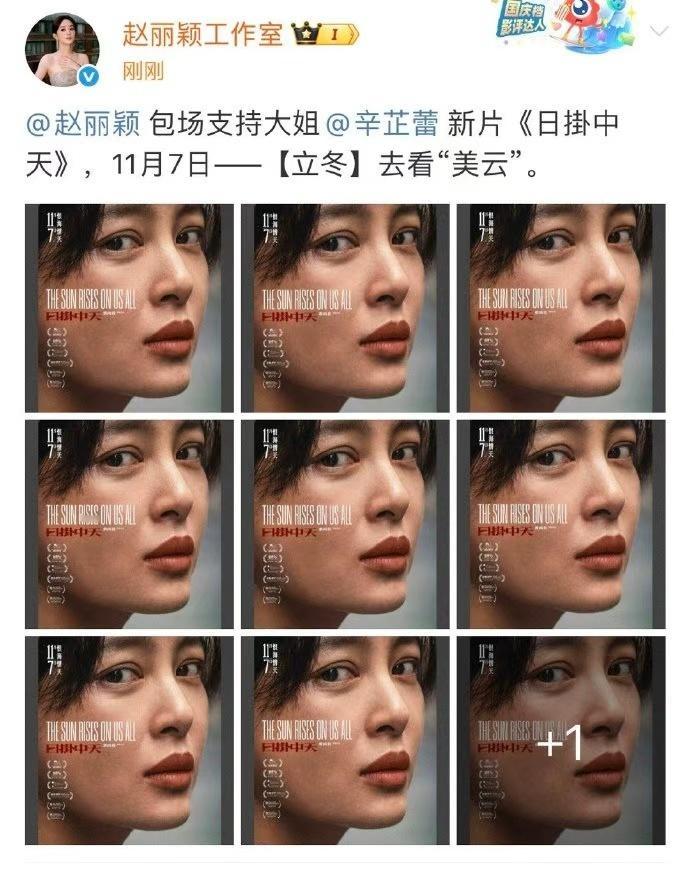 赵丽颖包场了辛芷蕾新片 赵丽颖包场了辛芷蕾新片，那就和丽颖一起期待辛芷蕾的新片《