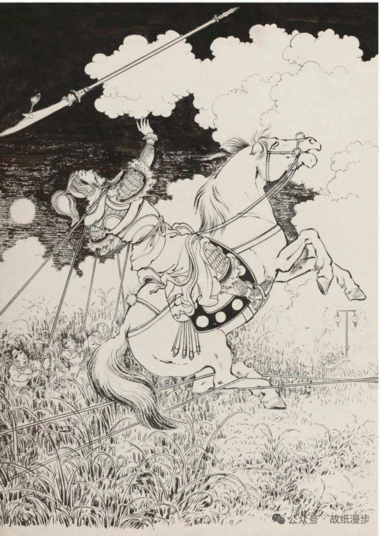 老版插图原稿欣赏，水浒故事耳熟能详。