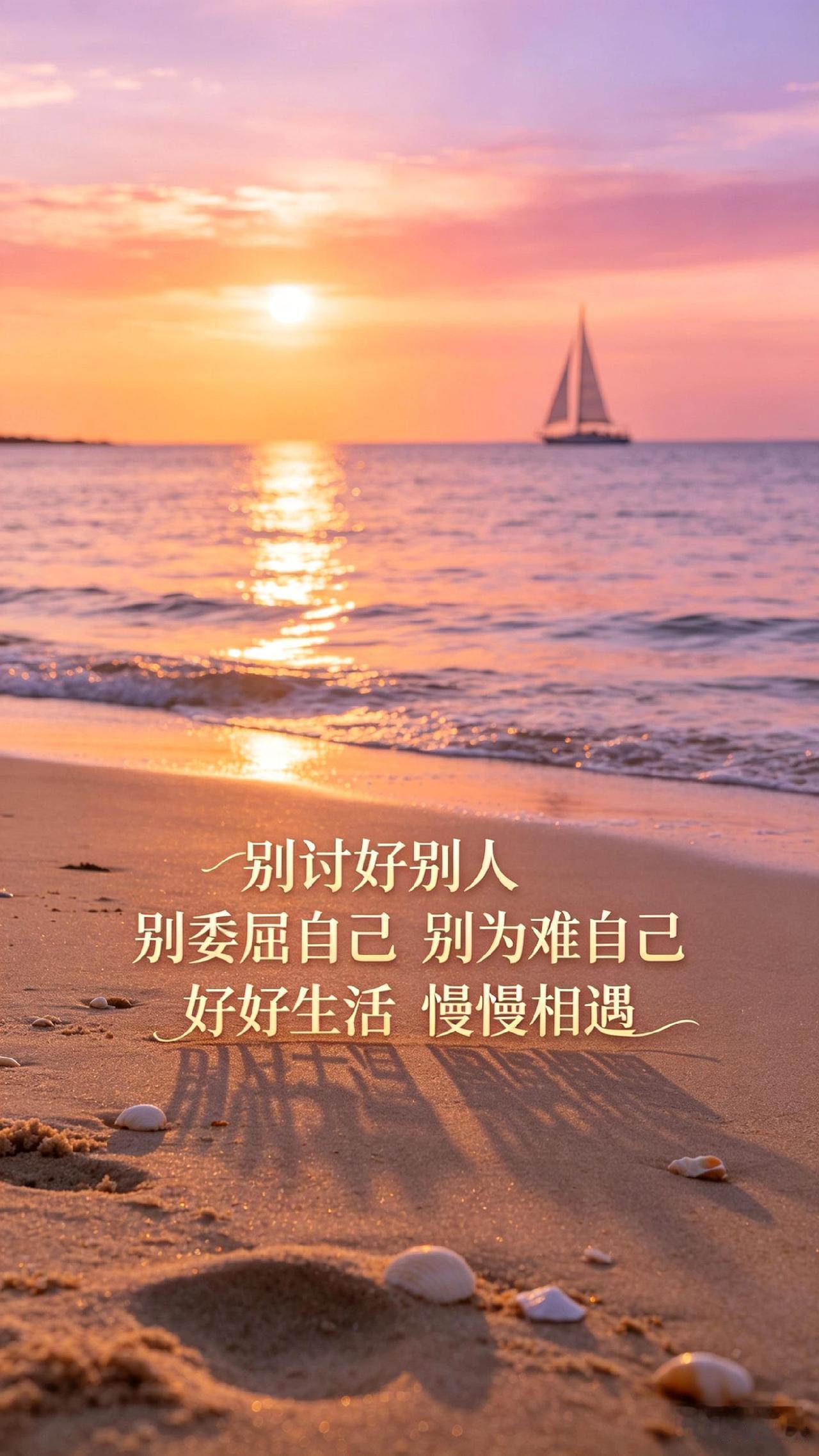 总是顾及别人，
谁来顾及你？
往后余生，
不解释、不纠缠、不内耗，
好好爱自己，