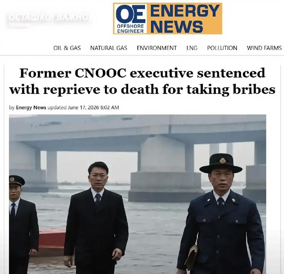 俄媒对比中俄反腐力度：中国能源高官受贿获死缓，俄同类案件处罚偏轻

6月17日，