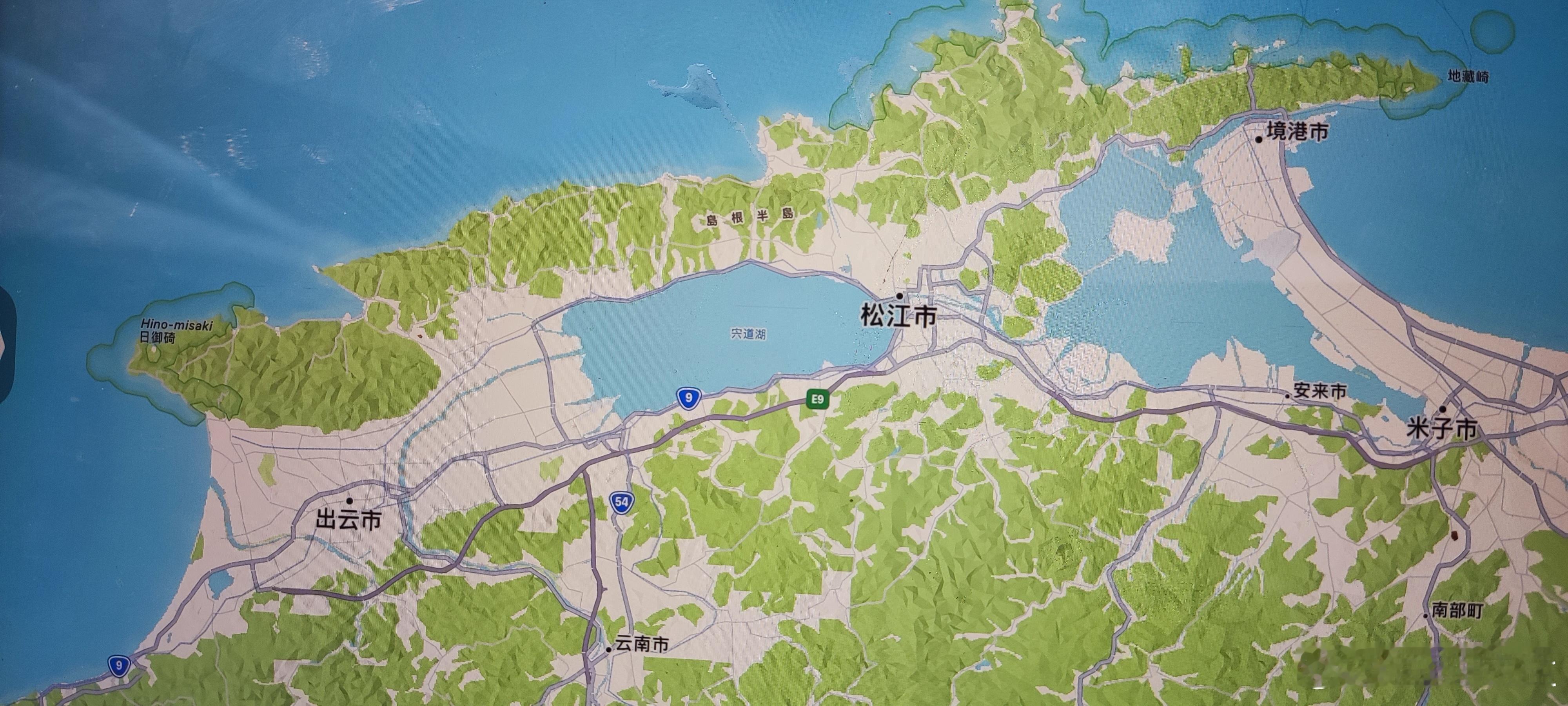 米子机场能恢复的话，这块就好弄太多，松江，云南，出云，一杆清台！！机场就在这图的