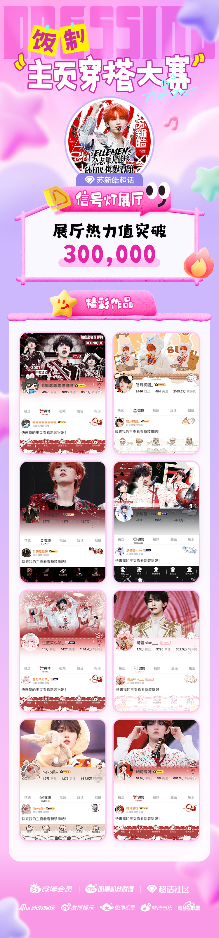 🌟 【饭制主页穿搭大赛热力战报｜优秀作品展示】感谢所有创作者的热情参与！恭喜的