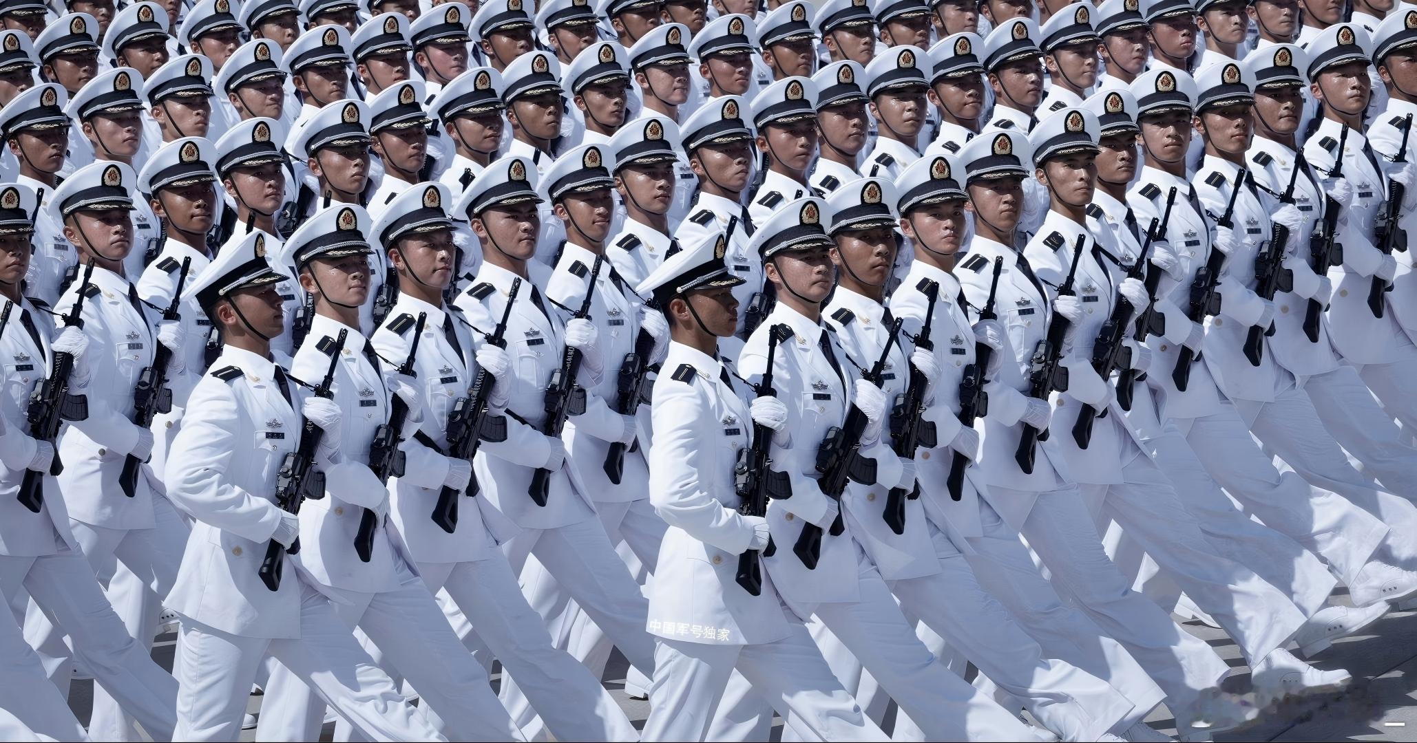 海军方队训练中[威武][给力]93阅兵 ​​​
