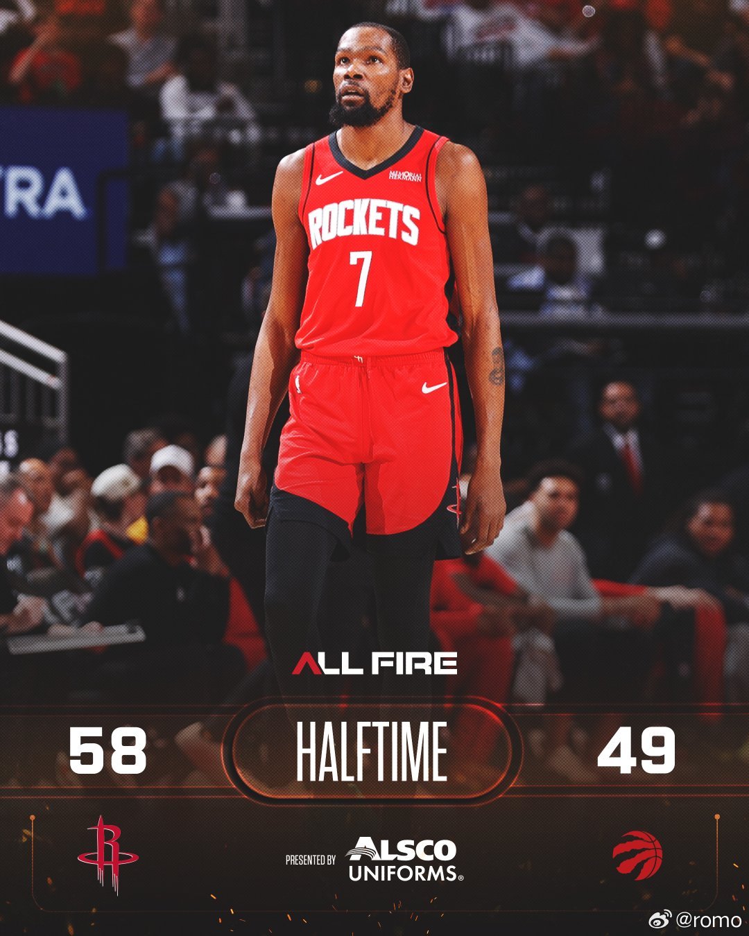 半场领先9分阿杜12中9，三分4中4，22分小贾8中5，12分真贾兰特这种逆天效