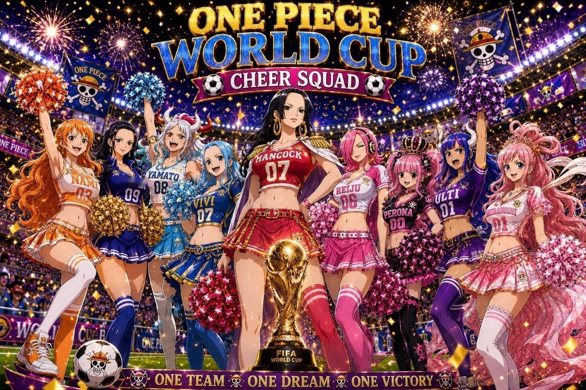 海贼王世界杯足球宝贝天团来了！！⚽如果海贼王也举办世界杯，除了草帽队、红发队、白