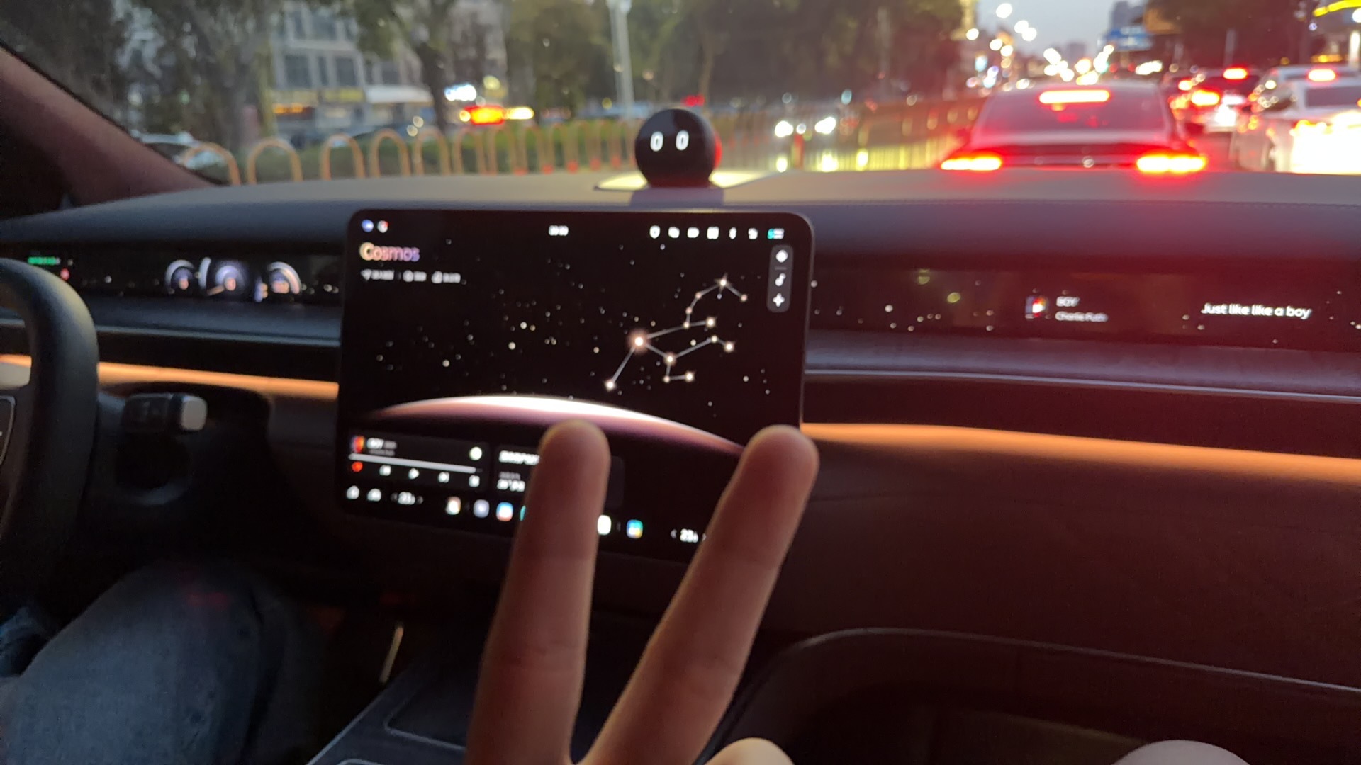今儿和恰了顿小烧烤，专门开蔚来ES9接机，被疯狂点赞豪华感，谢谢蔚来让我很有面子