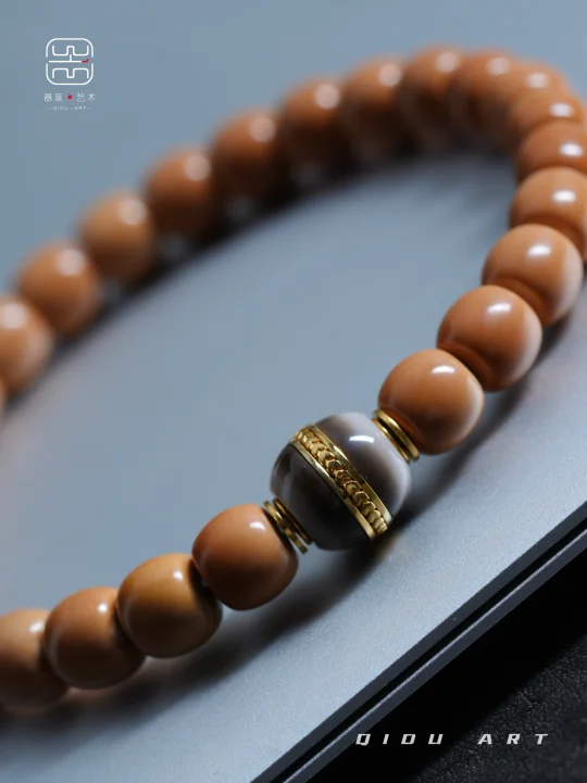 帅到没朋友❗️无白核尖老型7.6mm➕天珠汉堡🍔