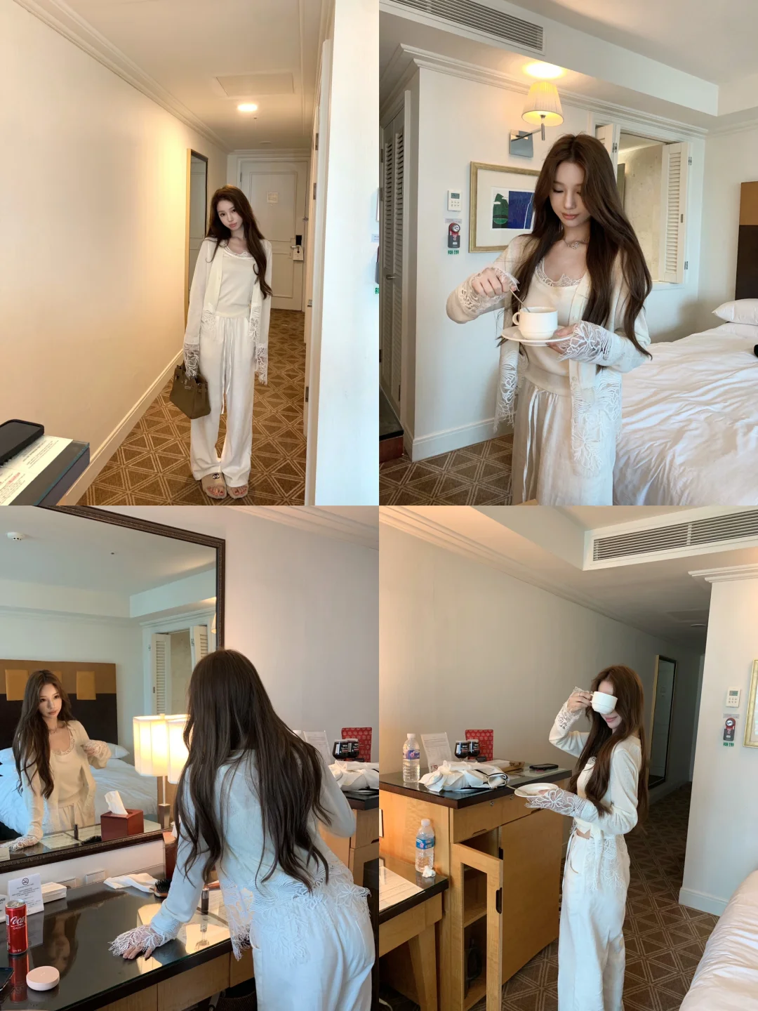 存一组居家拍照姿势吧～