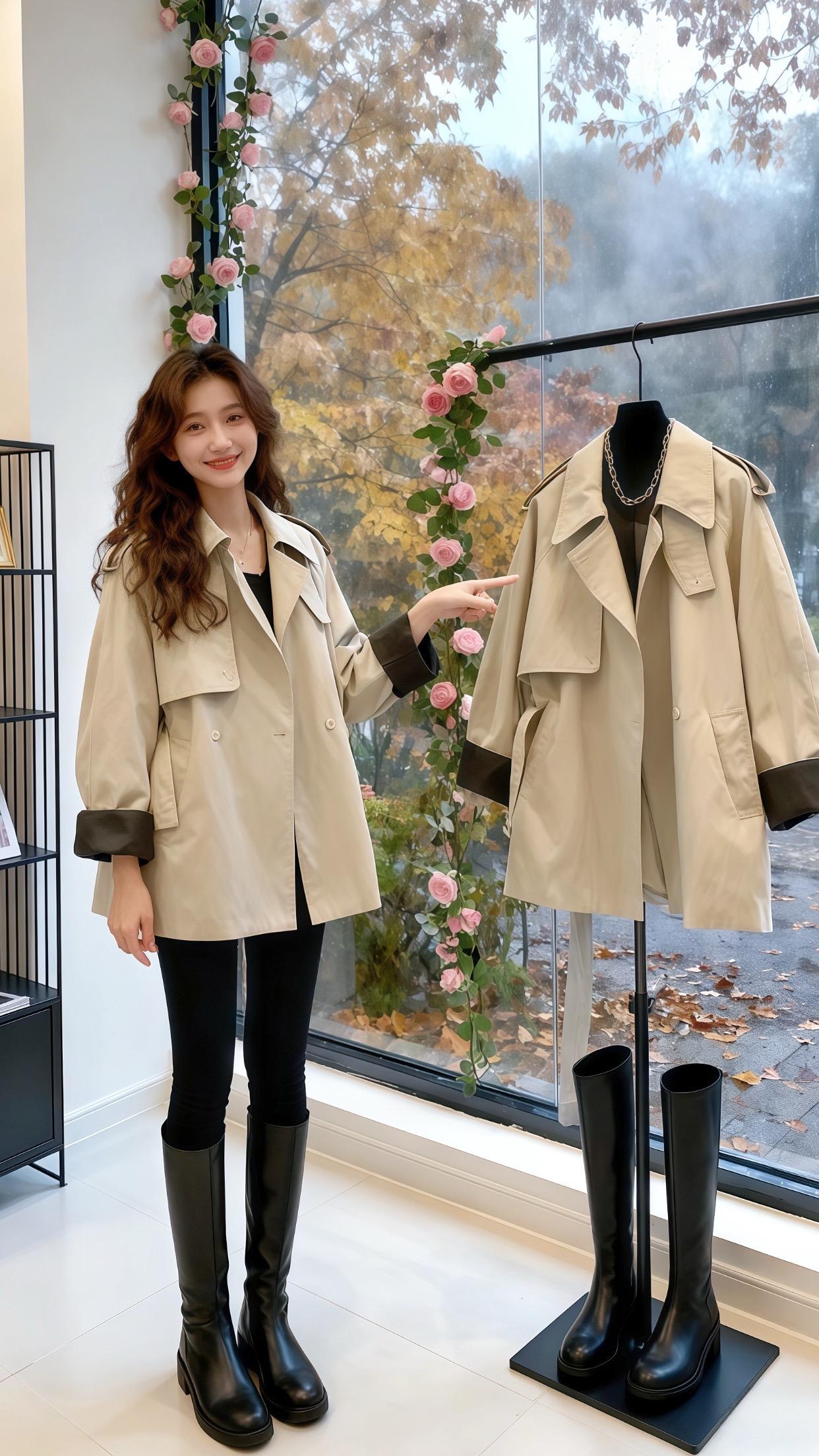 风衣穿搭 暖fufu的冬日ootd 轻松摆脱路人感的韩系穿搭 普通人的...