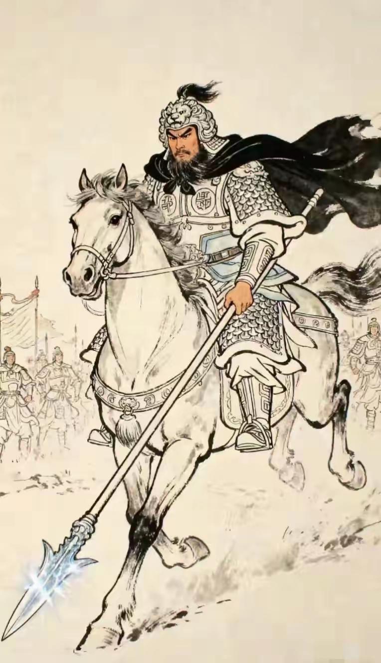 白马长枪，银盔银甲，胯下白龙驹 这应该是古代的哪位猛将？ 我猜是岳飞...