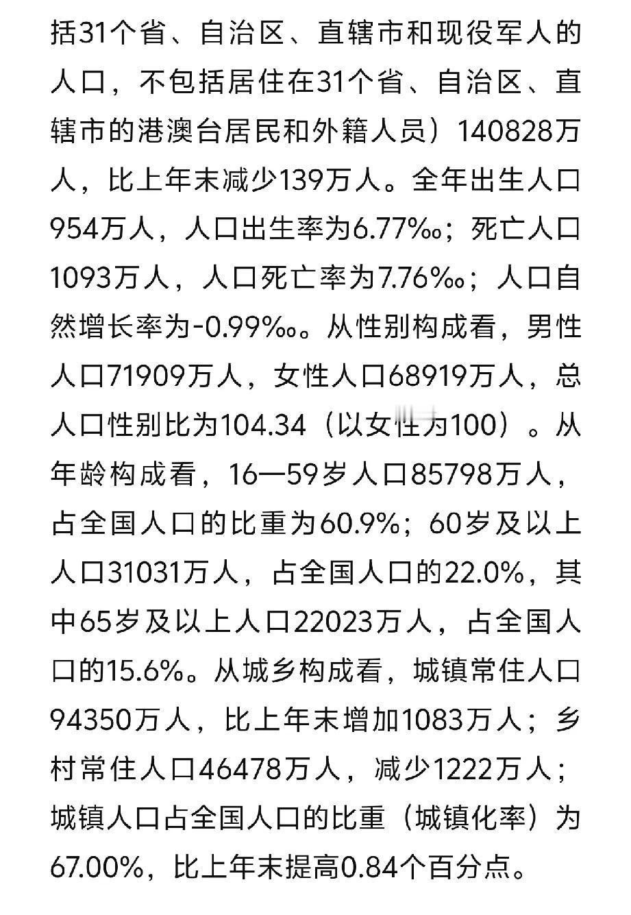 不好意思，让很多人失望了，2024年人口不降反升，虽然房价依然高昂，教育成本依旧